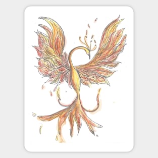 Phoenix illustration Sticker